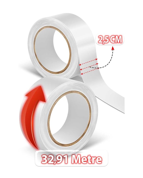 Supertape Roll Protez Saç Bandı Rulo 1" x 36 Yards